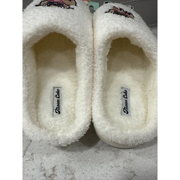PUG Ladies Med 7/8 Memory Foam Hood Back Slippers House Shoes Faux Fur Lining - Picture 5 of 8